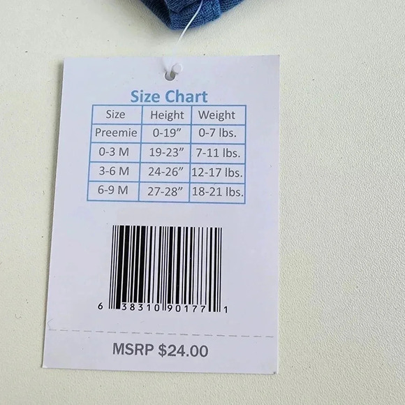 NWT JUST LIKE DADDY Duck Goose Baby Boys 3-Pack Bodysuit Pants Hat Blue 3-6 Mos - Picture 10 of 10